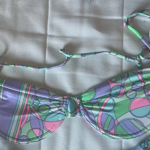 NWT Frankies Bikini Maggie Satin Top XL - Picture 3 of 5